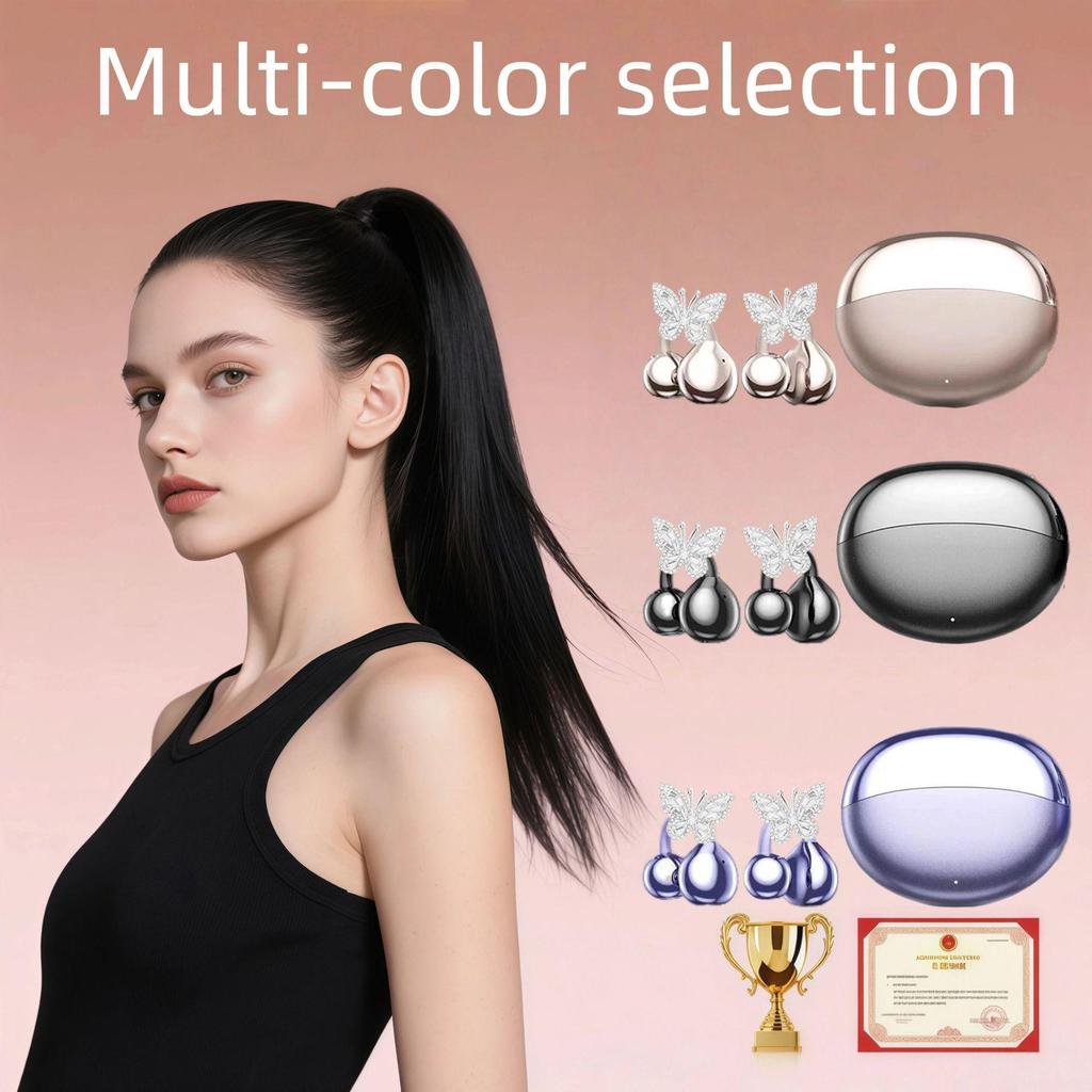 Luxury Zirconia-Studded Hollow Butterfly Earrings