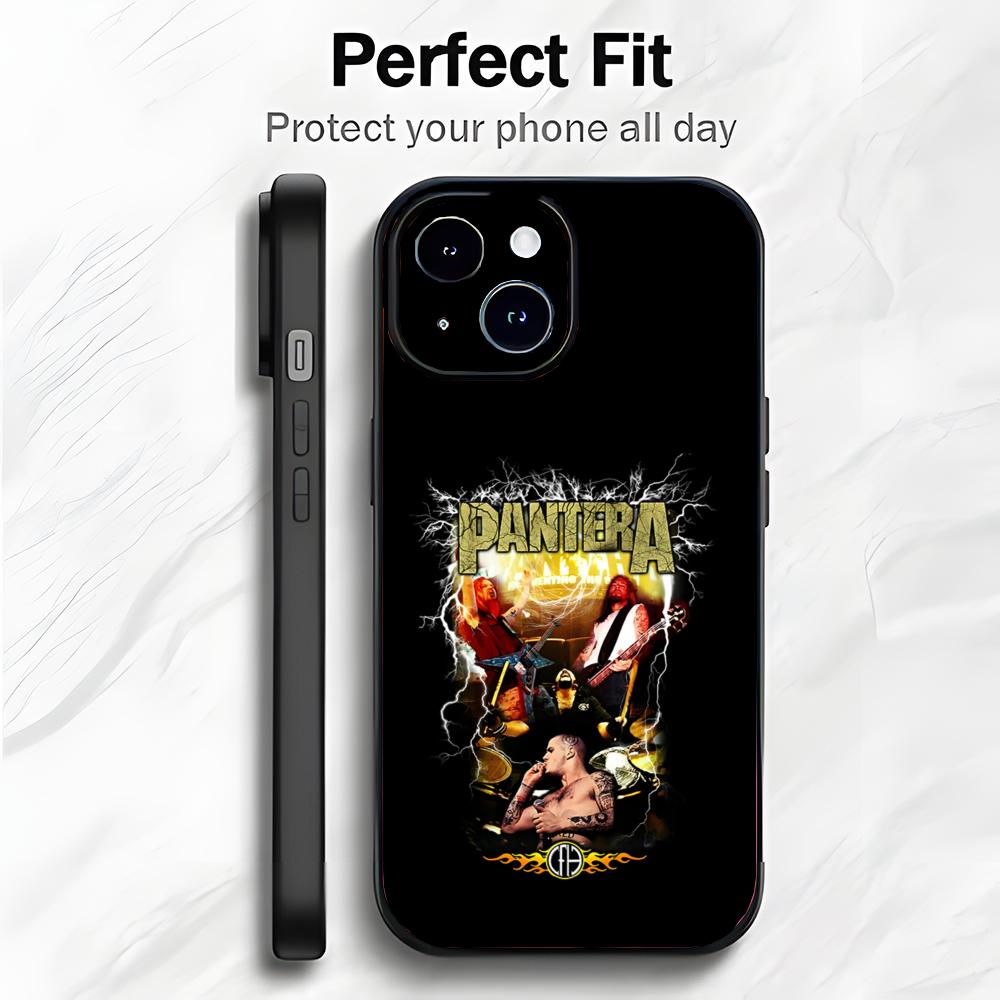 Heavy Metal Band P-Pantera Phone Case Phone Case Soft Packaging Lightweight For iPhone17 16 15 14 13ProMax