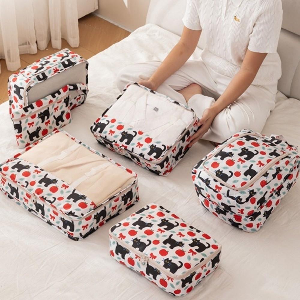 7Pcs Large Capacity Luggage Storage Bags Set Foldable Washable Travel Packing Organizer Dampproof Space-saving