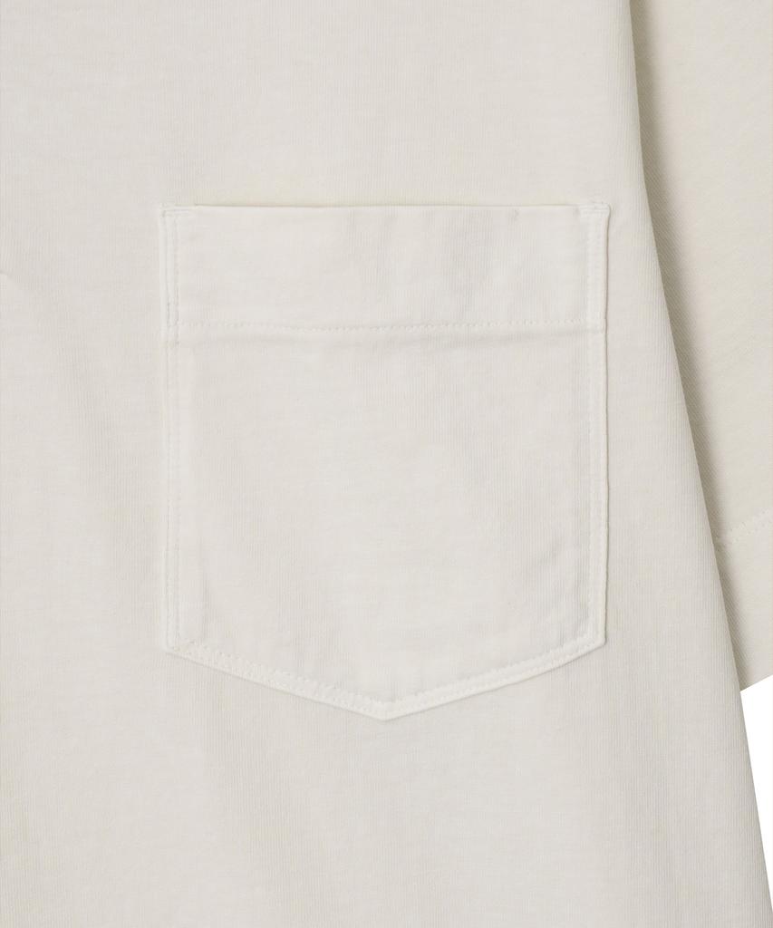 Oteumilkape Pigment-Dyed One-Pocket Polo Shirt - Ivory