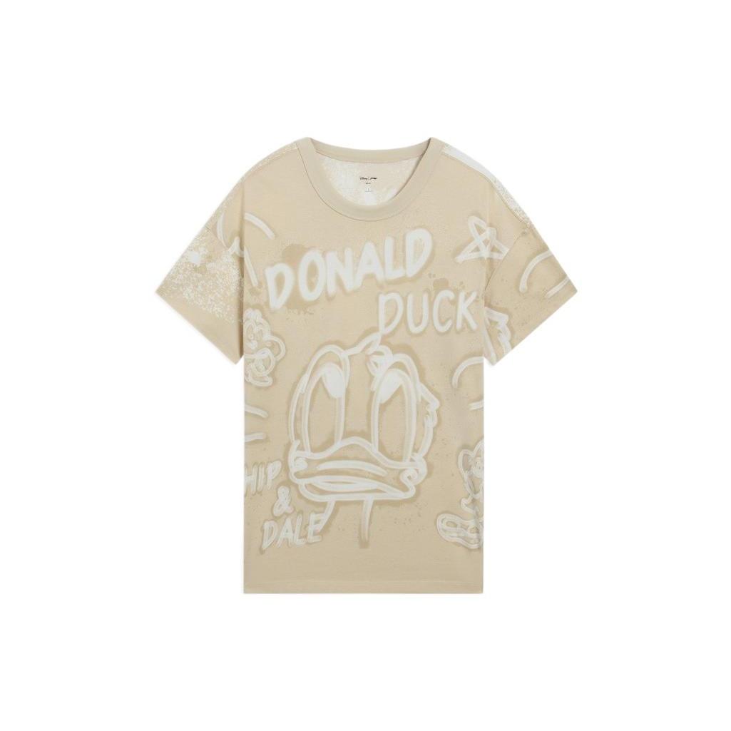 Li-Ning x Disney Donald Duck Graphic T-shirt Khaki Men s AHSS273-1 XXXL