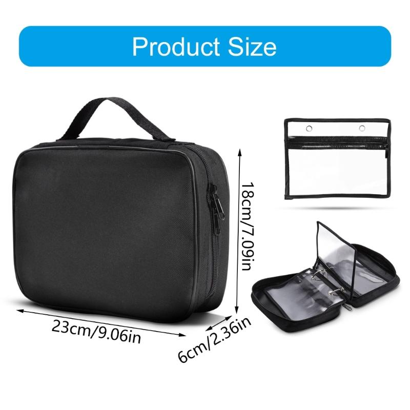 Storage Bag Fishing Lure Bag Universal Baits Fishing Tackle Binder Organizers Include 4 Detachable Pocket Scratchproof