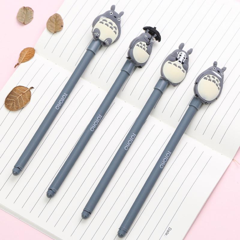 Pen 4pcs  Party Black Ink Gel Pen Cute Stationery Office  Christmas Gifts