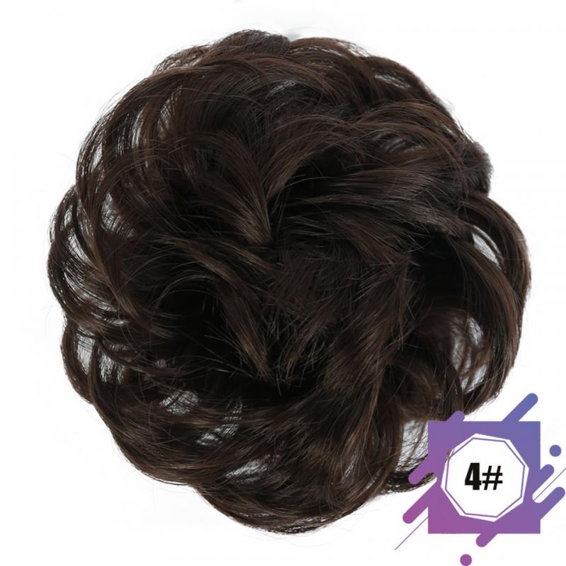 Wig Hair Ring, Volumizing Bun Ring, Synthetic Fiber Foam For Thickening Ponytails, Quick Updo Accessory, Multicolor