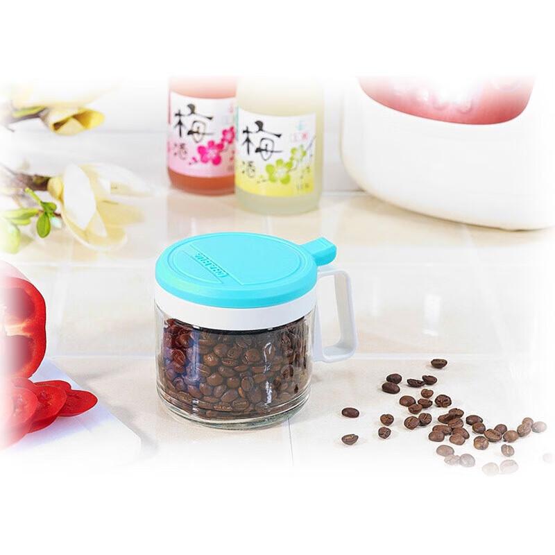 CHAHUA 3-Piece Round Glass Spice Jar Set