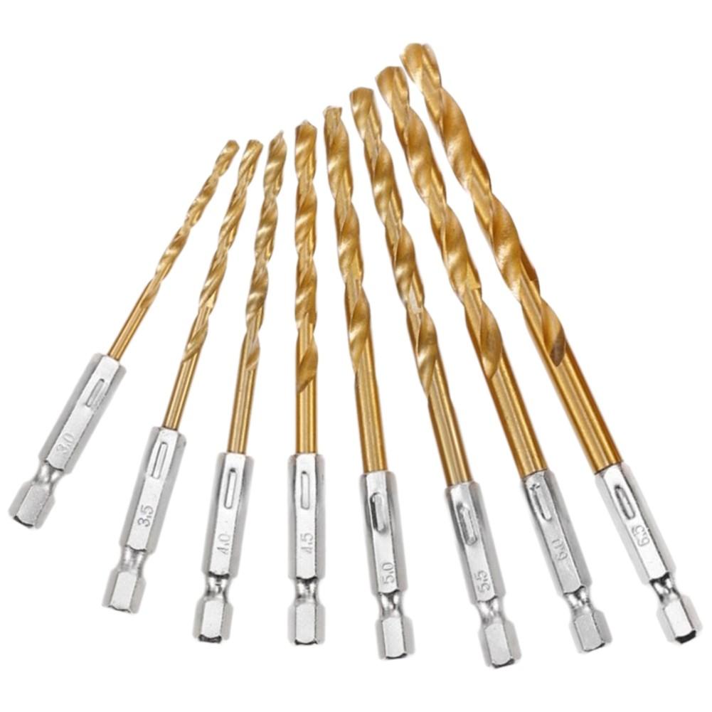Long Lasting and Sturdy 8Pcs Drill Bit Kit for Various DIY Projects