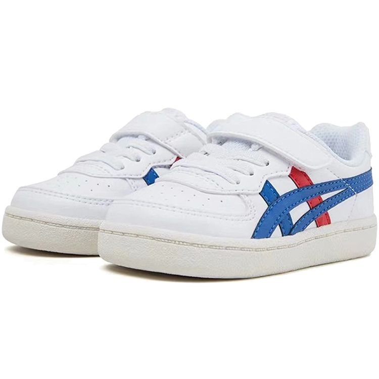 Onitsuka Tiger Velcro Retro Jogging Low-Top Walking Shoes Baby sneaker White 1184A023-100