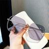 New Square Oversized Sunglasses Fashionable Sun Glasses for Women and Men UV Resistant Eyelasses Round Face Sunshades