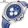 Fully Automatic Mechanical Multifunctional Luminous Men's Watch with Copper Strip and Genuine Leather