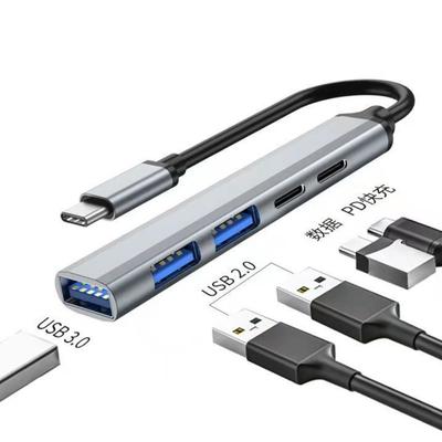 5-in-1 USB C Hub Typ C zu USB 3 0 PD Dockingstation mit HDMI Ethernet und SD-Kartenleser für Laptop