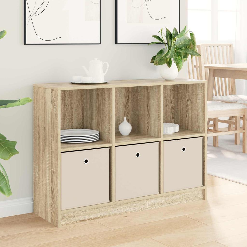 Sideboard with Drawers Sonoma Oak 102 X 32 X 73.5 Cm