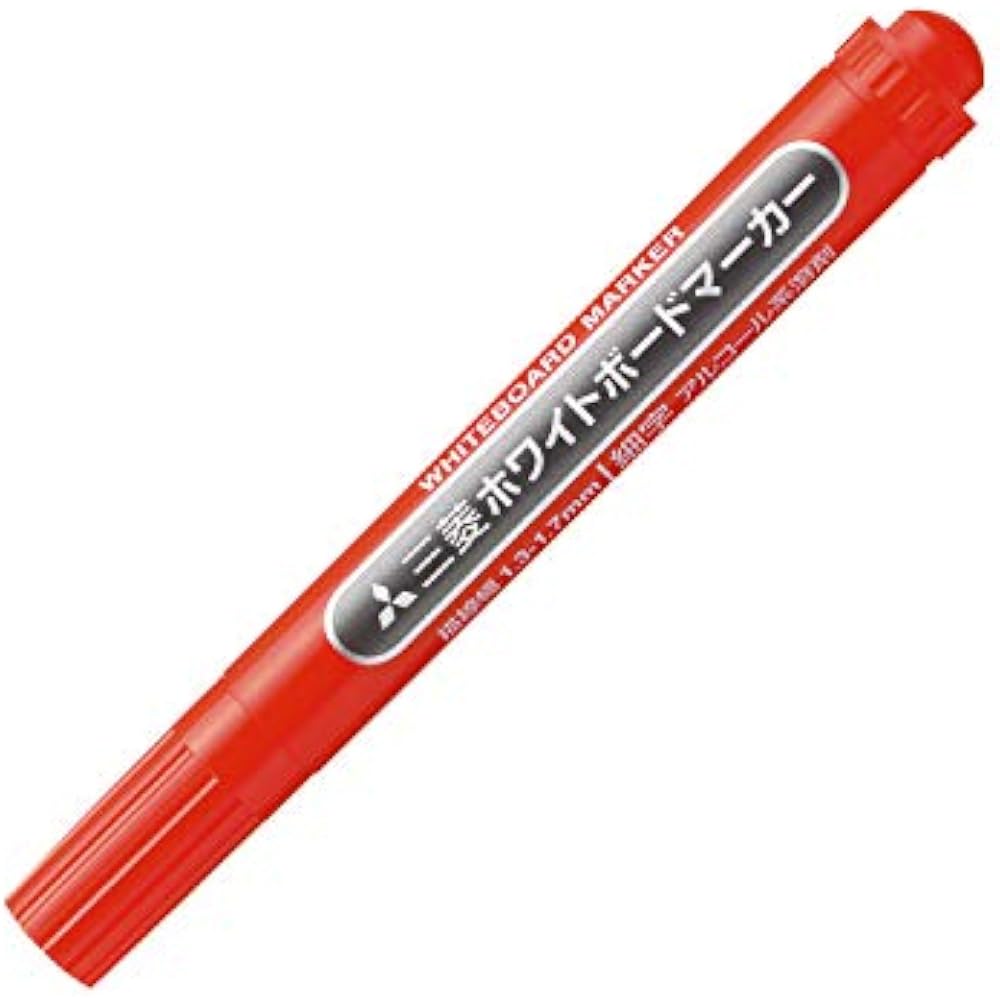 Mitsubishi Pencil Whiteboard Marker Fine Round Core Red PWB2M.15