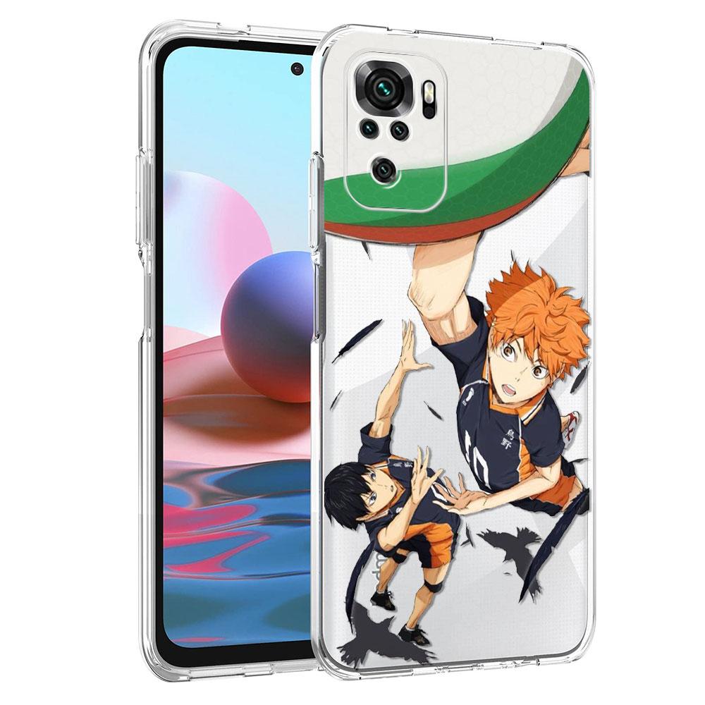 

Прозрачный чехол для Xiaomi Redmi Note 10 9S 9 8 Pro 10S 7 9C 8T 9A K40 9T 7A 8A силиконовый чехол для телефона аниме Haikyuu Fundas Redmi Note 8 Pro