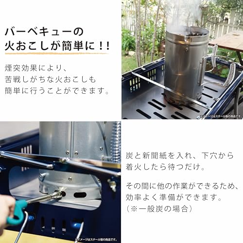 GREEN LIFE 2-Way Fire Starter Pot/Fire Extinguisher Pot, Steel, Easy Fire Starter, BBQ, HOT-150