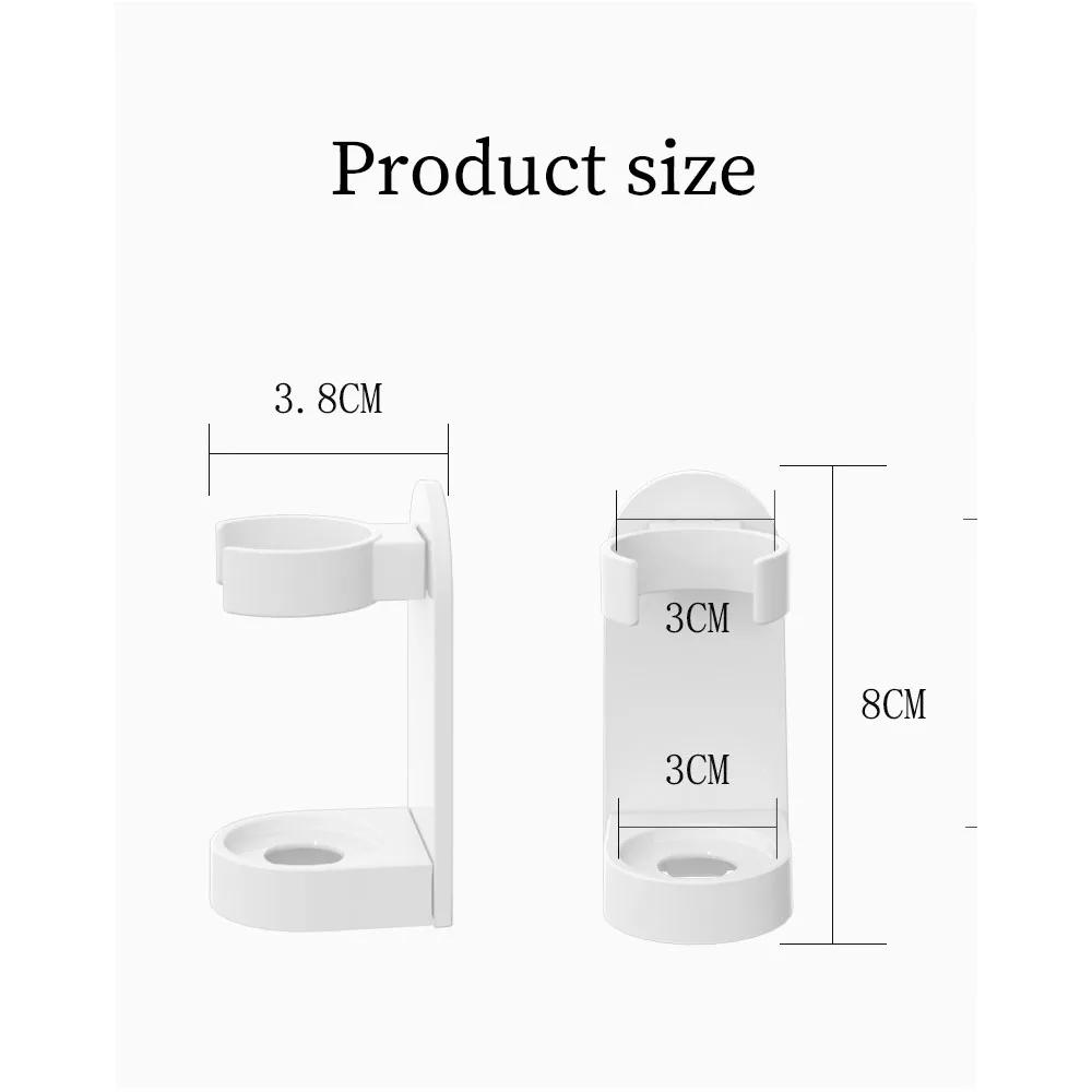 Non Slip Wall Mounted Traceless Toothbrush Stand Holder Adjustable Space Saving Bathroom Accessories Electric Toothbrush Rack