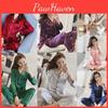 Luxuriously Soft Ice Fabric Ladies Long Sleeve Pyjamas Set For Ultimate Comfort