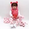 BZDOLL 48 CM 19Inch Full Soft Vinyl Baby Reborn Doll Toy for Girl Bebe Boneca Kid Dress Up Birthday Gift Toy