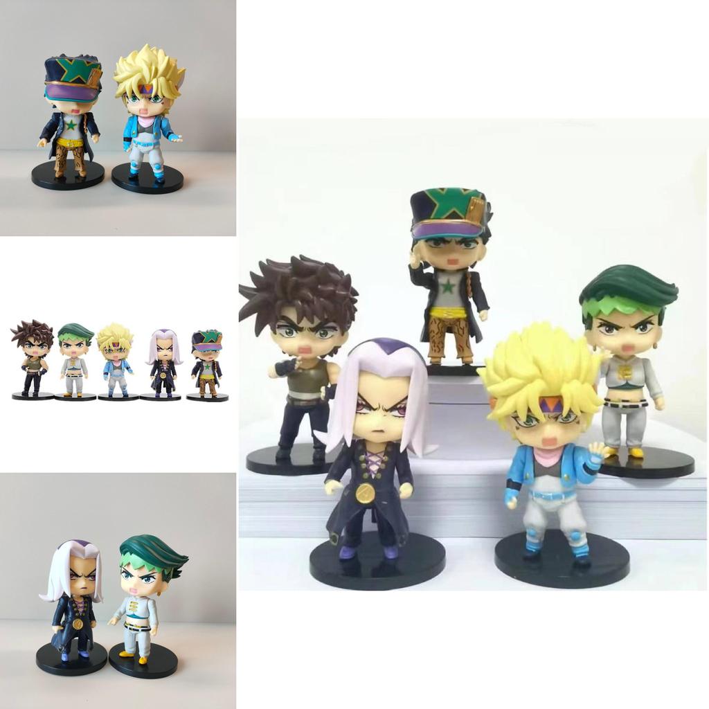 Jojo Action Bizarre Figure Cartoon Model Toy Decoration Doll Kids Gifts Ornament