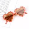 New Children Love Sunglasses Fashion Baby Sun Glasses Cute Girl Alien Peach Heart Decorative Glasses Uv400