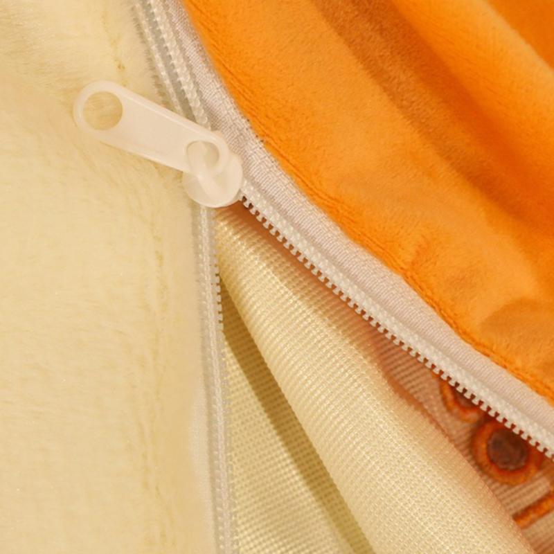 Bedhead Backrest Pillow Dormitory Reading Pillow Pregnant Women Protect Their Waist Plush Cartoon Pattern Seat Cushion with Zipper