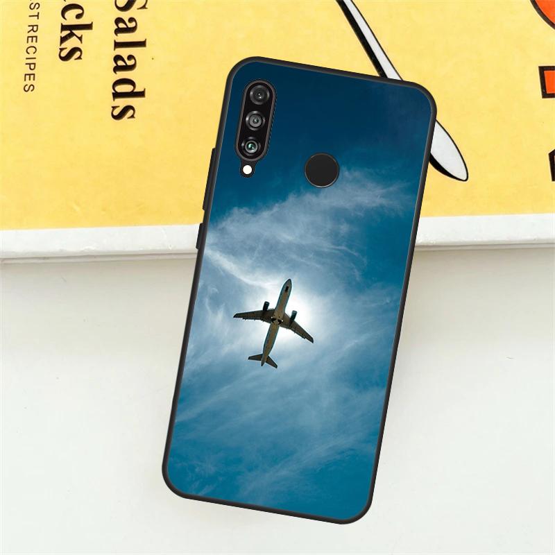 Aircraft Plane Airplane Case For Huawei P30 P20 P40 Lite Nova 11 Pro 9 10 SE 5T 3i 7i 11i Y60 Y70 Y90 Y61 Y91 Cover