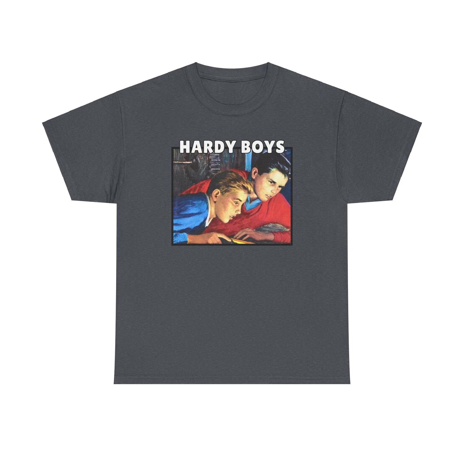 Hardy Boys Book Cover Heavy Cotton Tee, Mystery Novel Shirt, Book Lover Gift, M