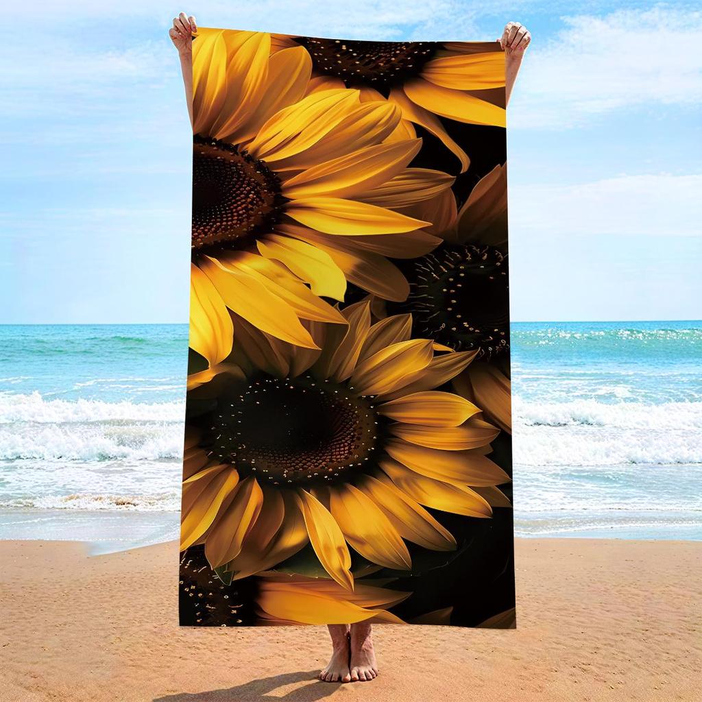 70x140 Microfiber Custom Printed Beach Towel - Absorbent & In Stock