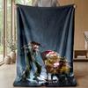 Soft Flannel Blanket Lightweight Cozy Bedroom Living Room CoverCourage the Cowardly Dog