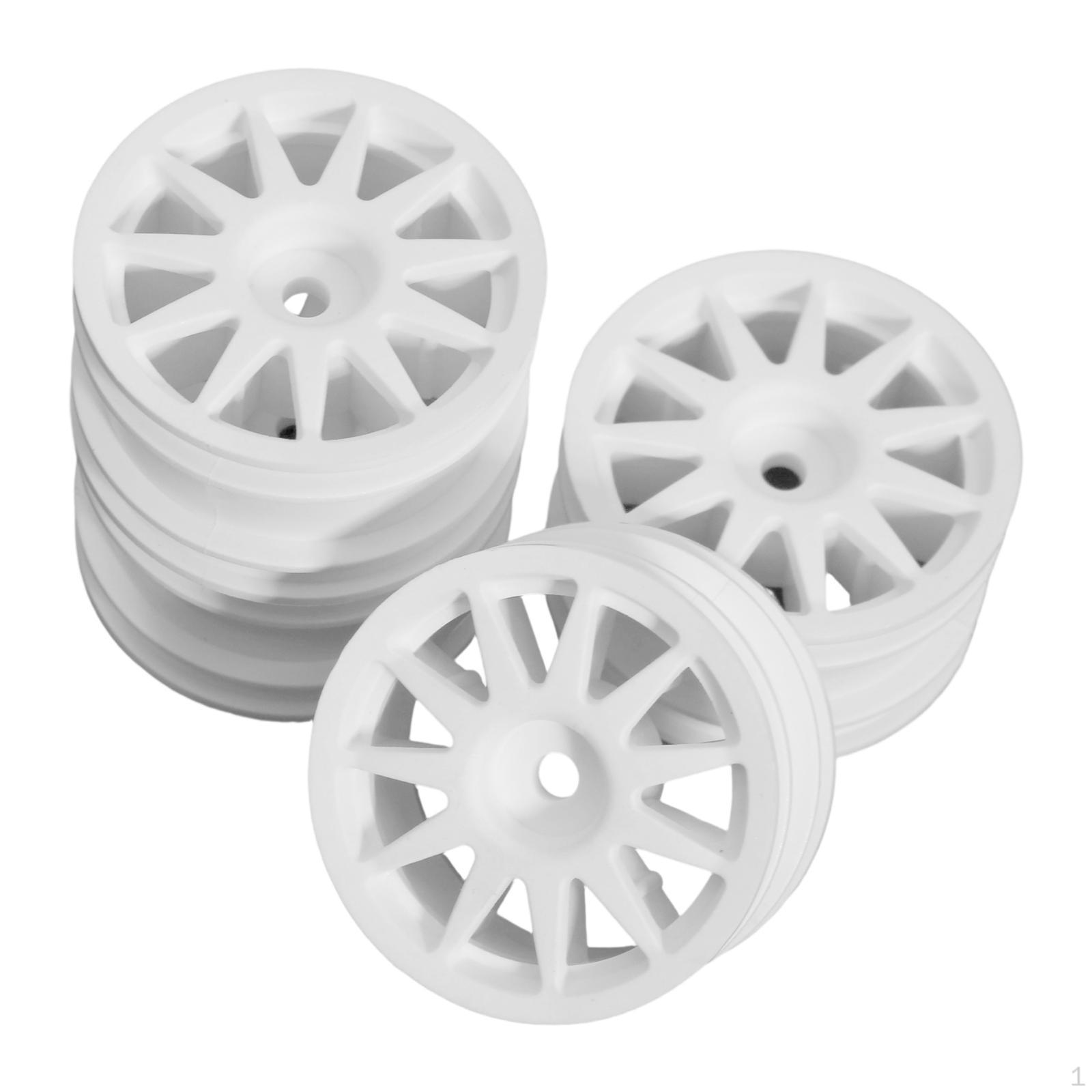 

4 Pieces Racings Car Wheel Hub Tires RC Rim Professional Compatible Repair Part Sturdy 1.65