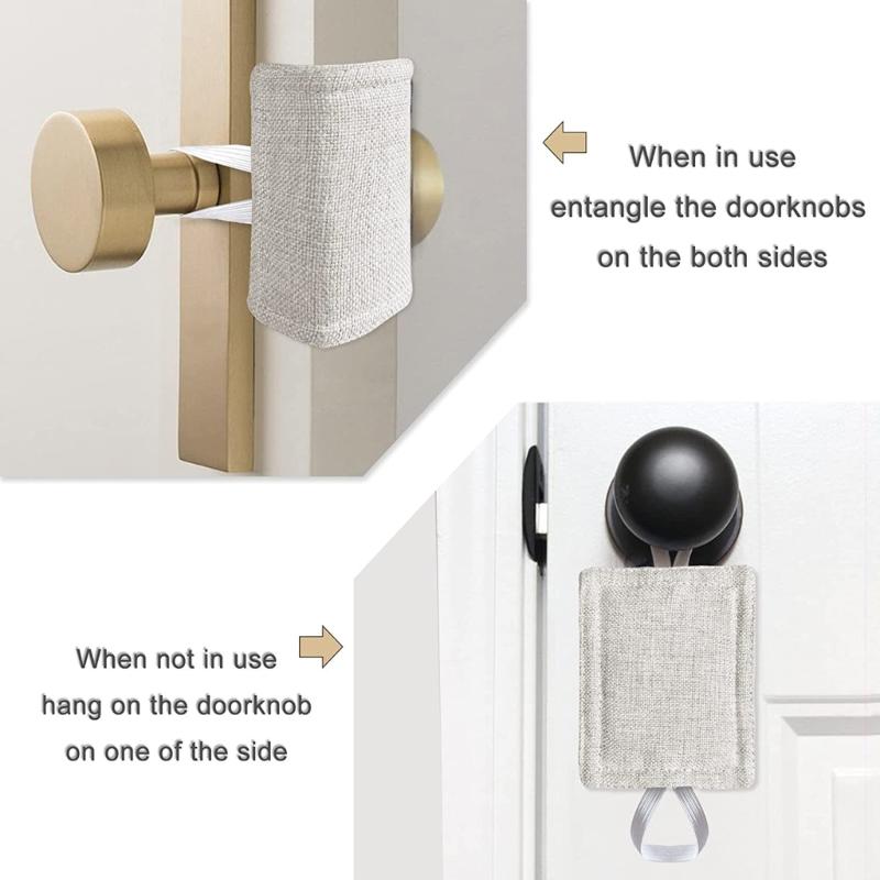 3Pcs Noise Reducing Door Silencers Pad Slamming Latches Cover Cushion Noise Blockers Quiet Closer Door Lock Cover