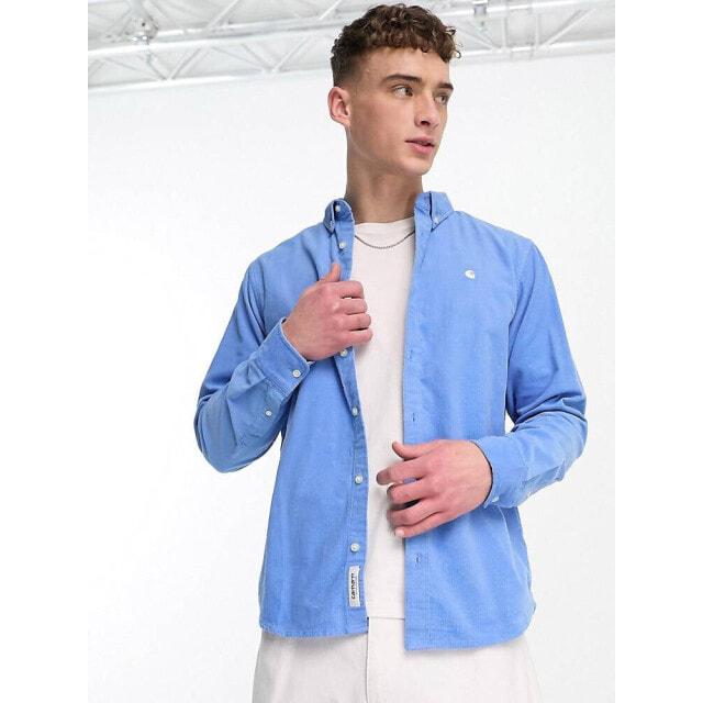 

Синяя вельветовая рубашка Carhartt WIP madison