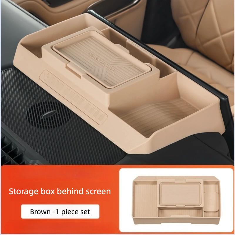 For BYD Denza B8 2025 Car Rear Storage Box Of Central Control Screen Instrument Panel Storage Box Modify Accessories
