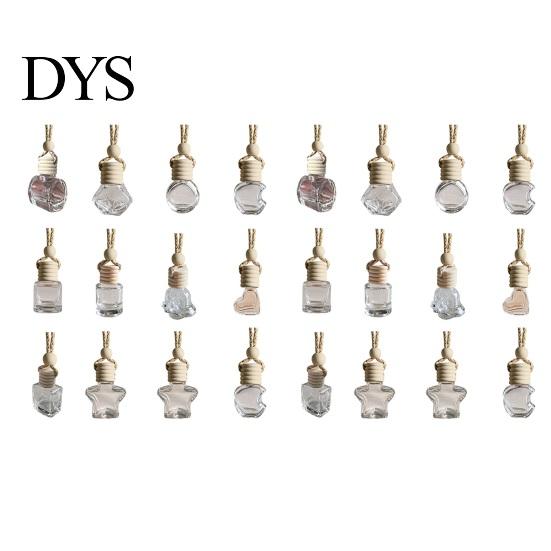 Car Air Freshener Ornament Perfume Bottle Pendant, Creative Hanging Diffuser Customizable Scent for Vehicle, Portable Essential Oil Holder,