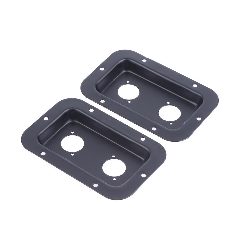 1/3Pcs Black Steel Recessed Speaker Jack Plate Xlr Connector For Dish Board Stage Loudspeaker Diy Accessories