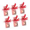 50 Set Wedding Favor Boxes Floral Pattern Retro   Sy Assemble   Boxes Party Favors with Rope   Gift Box