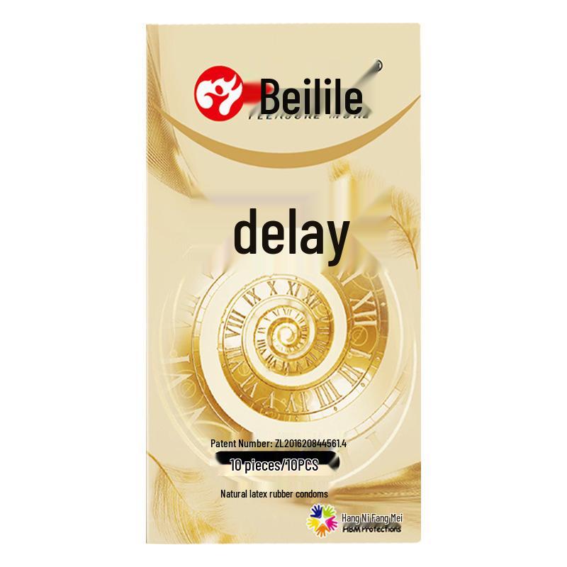 Beilile Ultra-Thin Large Size Lubricated Condoms - Wolf Tooth & Mushroom Design for Family Planning
