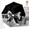 1pc Bow, Lace, Pearl Umbrella with Plastic Handle,Compact & Stylish,Suitable for All Seasons YS331037