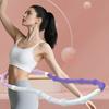 Weighted Soft Spring Hoop Waist-Friendly Foldable Fitness Hoop Portable Home Gym Men Women Adults