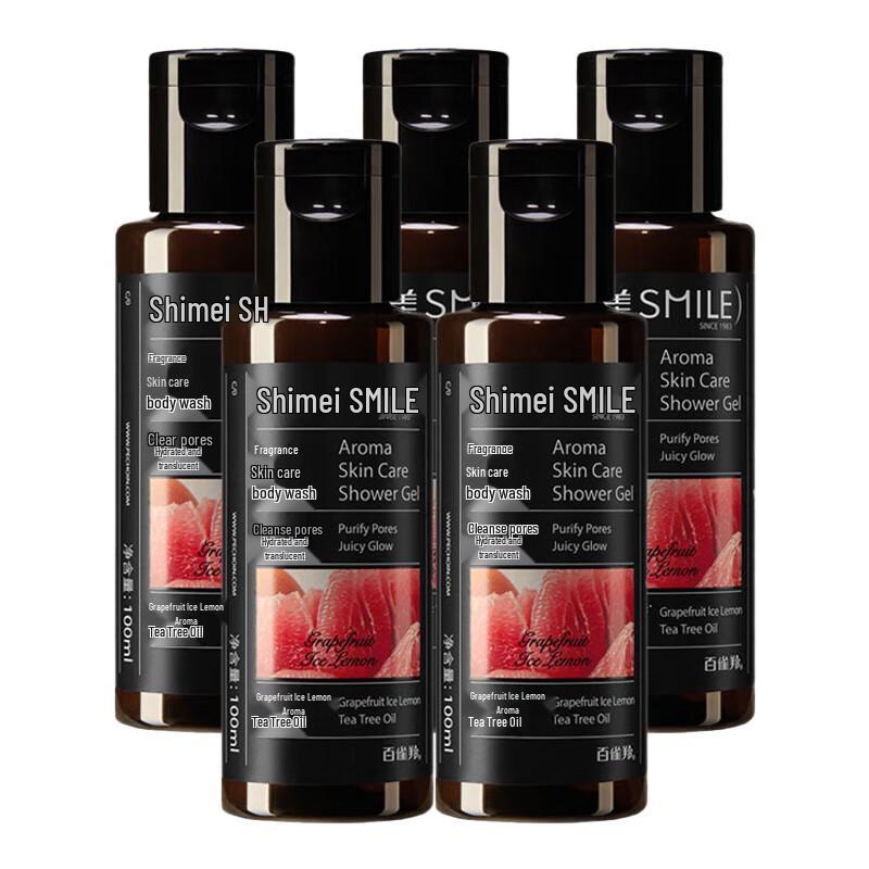 Shi Mei Hydrating & Luminous Fragrant Shower Gel - 5x100ml Family Pack