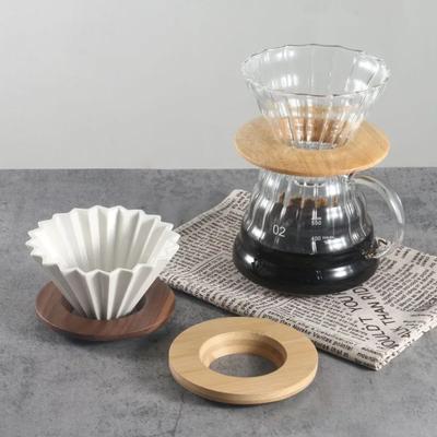 Coffee Filter Stand Durable Wood for Origami Coffee Filter Cup Holder Pour Over Filter Stand Cone Coffee Dripper Holder Home Use