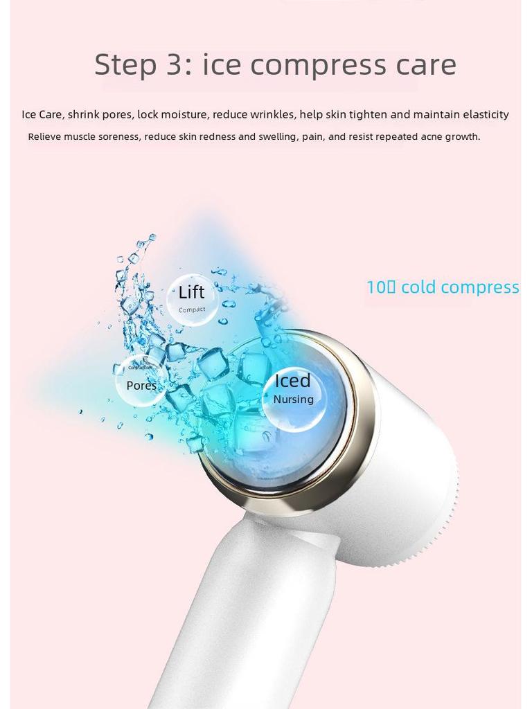 Silicone Electric Facial Cleansing Brush - Beauty Instrument Cleaner.