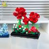 Non-Toxic Moc Bouquet Sunflower Potted Plant Micro Building Blocks Eternal Flower Model Diy Home Desk Decoration Brick Toys Gift