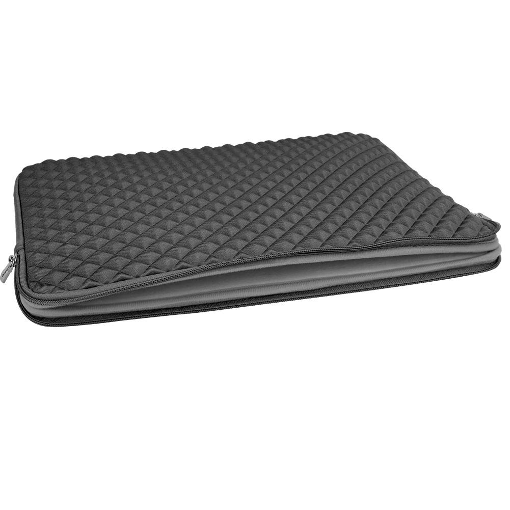 

15,6-дюймовый чехол для ноутбука с ромбовидной текстурой, защитный чехол для ноутбука, сумка на молнии, черная чёрный
