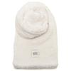UGG Oversized Sherpa Scarf with Boa 20052 NIM Logo, White, Women's, [Used]