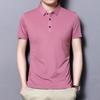 Hochelastisches Nahtloses Herren-Poloshirt aus Eisseide - Schnelltrocknend, Sommer, Kurzärmlig, Bügelfrei, Neuer Stil