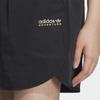 Adidas Originals Trefoil Embroidered Logo Solid Color Shorts With Elastic Waist And Relaxed Fit Women Bottoms Black IK8604