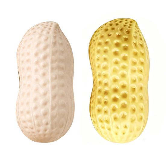 1/2/3 Peças Brinquedo Falso de Amendoim para Alívio do Estresse, Brinquedo de Aperto de Amendoim Gigante de Subida Lenta, Bola Anti-Estresse de Relaxamento Fidget Toy para Crianças Adultos