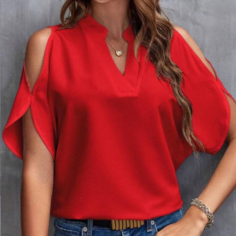 women spring summer puff sleeve off shoulder solid color pullovers t shirt blouse top