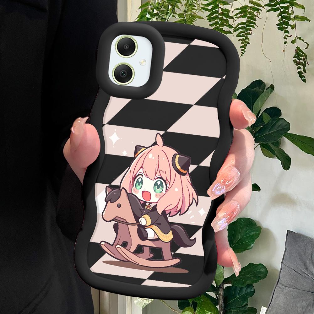 PYWARS Anya Alstreim Soft Phone Cover for Samsung Galaxy A52 A73 A12 S24 Ultra 5G S23 S22 S21 S20 FE Wave Edge Shockproof Protective Rubber Case