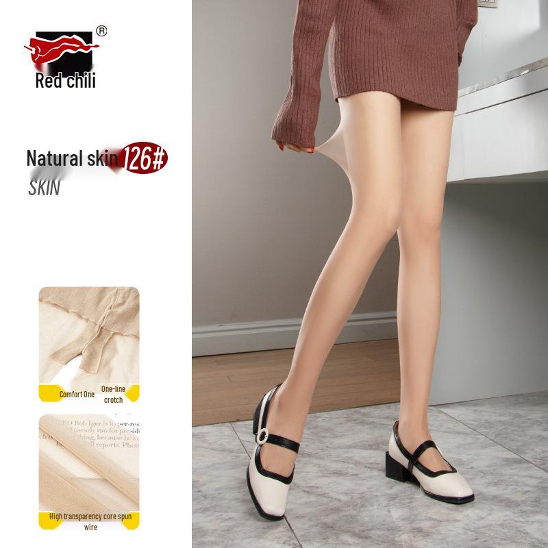 

Женские чулки Red Chili 8D черные: Тонкие, устойчивые к зацепкам, высокая прозрачность, ластовица в одну линию, сексуальные колготки для весны/осени. S (80~110 jin) Matte Bag